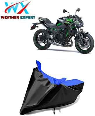 WEATHER EXPERT Waterproof Two Wheeler Cover for Kawasaki(Z650, Black, Blue)