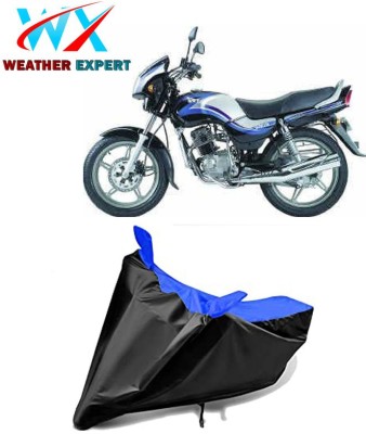 WEATHER EXPERT Waterproof Two Wheeler Cover for TVS(Victor Edge, Black, Blue)