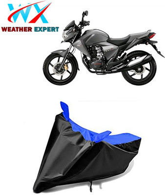 WEATHER EXPERT Waterproof Two Wheeler Cover for Honda(Dazzler, Black, Blue)