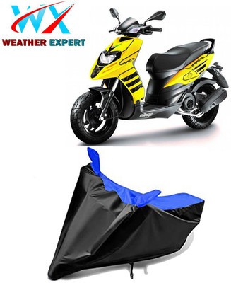 WEATHER EXPERT Waterproof Two Wheeler Cover for Aprilia(SR 150, Black, Blue)