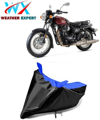 WEATHER EXPERT Waterproof Two Wheeler Cover for Benelli(Imperiale 400, Black, Blue)