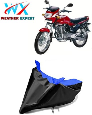 WEATHER EXPERT Waterproof Two Wheeler Cover for Hero(Ambition, Black, Blue)