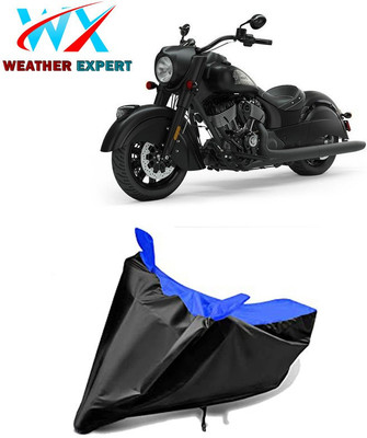 WEATHER EXPERT Waterproof Two Wheeler Cover for Indian(Chief Dark Horse, Black, Blue)
