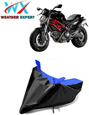 WEATHER EXPERT Waterproof Two Wheeler Cover for Ducati(Monster 795, Black, Blue)