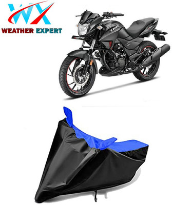 WEATHER EXPERT Waterproof Two Wheeler Cover for Hero(Hunk, Black, Blue)