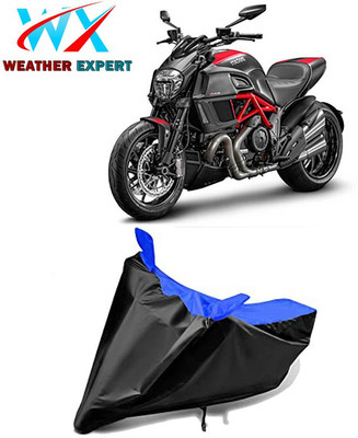 WEATHER EXPERT Waterproof Two Wheeler Cover for Ducati(Diavel, Black, Blue)