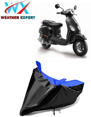 WEATHER EXPERT Waterproof Two Wheeler Cover for Vespa(Vespa, Black, Blue)