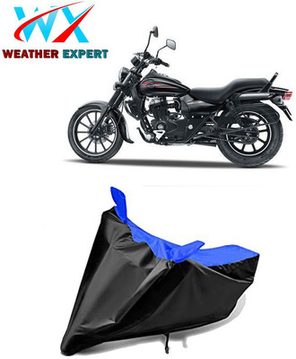 WEATHER EXPERT Waterproof Two Wheeler Cover for Bajaj(Avenger 150 Street, Black, Blue)