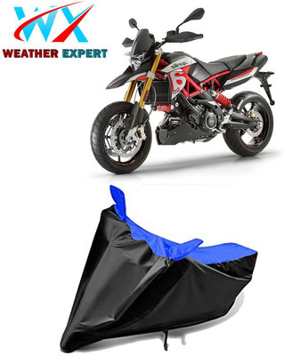 WEATHER EXPERT Waterproof Two Wheeler Cover for Aprilia(Dorsoduro 900, Black, Blue)