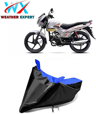 WEATHER EXPERT Waterproof Two Wheeler Cover for Mahindra(Centuro NXT, Black, Blue)