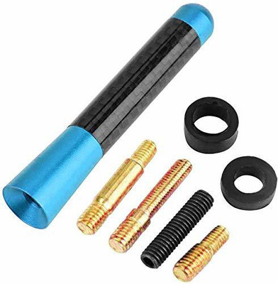 LAVITRA Universal Aluminium Fiber Car Auto AM/FM Radio Aerial Antenna and Screw blue Universal Aluminium Fiber Car Auto AM/FM Radio Aerial Antenna and Screw Satellite Vehicle Antenna
