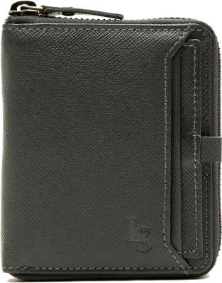 LOUIS STITCH Men Casual Grey Genuine Leather Wallet(5 Card Slots)