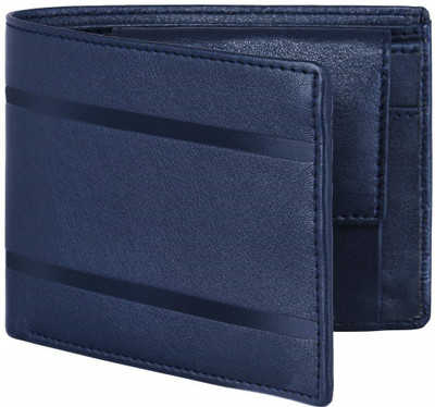 DENNY BLACQ Men Casual Blue Artificial Leather Wallet(3 Card Slots)