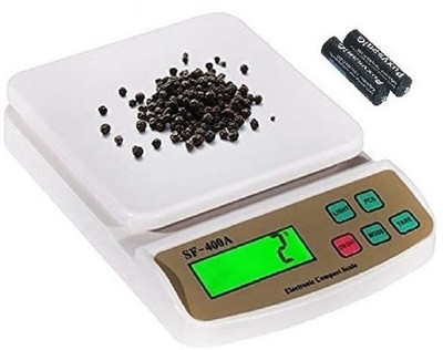 Siya Shine Electronic Digital 1Gram-10 Kg Weight Scale, Kitchen weight machine,auto zero S7 Weighing Scale(White)