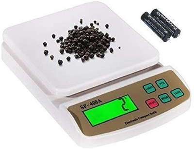 Siya Shine Kitchen,Table top weight machine, Electronic Digital 1Gram-10 Kg Weight Scale K4 Weighing Scale(White)