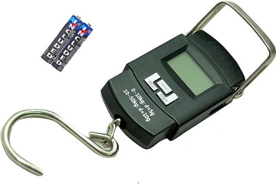 DN BROTHERS Hanging Scale, LCD Screen 50kg Portable Electronic Digital weight scale B1 Weighing Scale(Black)