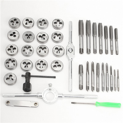 metrotools 40PCS METRIC TAP WRENCH AND DIE PRO SET NUT BOLT ALLOY METAL HAND TOOLS Double Sided T Type Wrench(Pack of 1)
