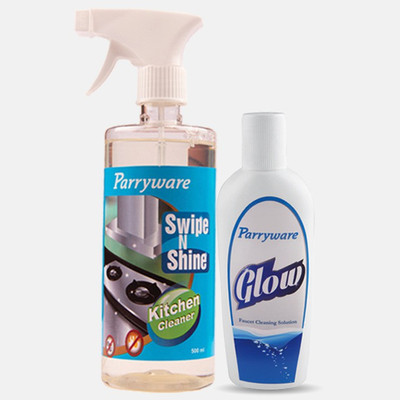 Parryware Glow Faucet cleaning solution & Swipe N Shine Kitchen cleaner(750 ml)