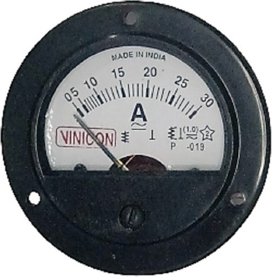Ambika Sales AC Power Analog Ammeter 72 MM Round Meter 0-30Amp Ammeter