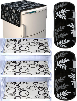 FACTCORE Refrigerator  Cover(Width: 56 cm, Black)