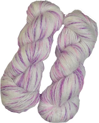 Simi Enterprise Represents Oswal Knitting Yarn Arman Wool Purple White 300 gm ART - AABE