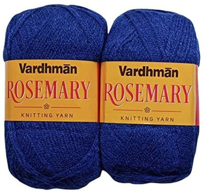 JEFFY Vardhman Rosemary Wool Hand Knitting/Art Craft Soft Yarn, 400 Gram Shade no-11