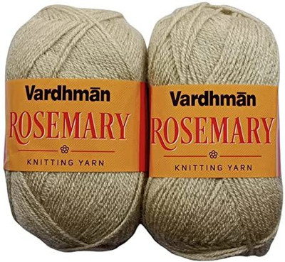 JEFFY Vardhman Rosemary Wool Hand Knitting/Art Craft Soft Yarn, 200 Gram Shade no-2