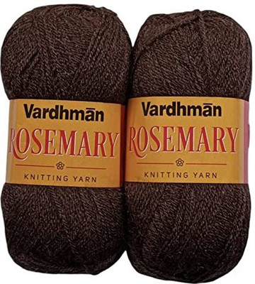 JEFFY Vardhman Rosemary Wool Hand Knitting/Art Craft Soft Yarn, 200 Gram Shade no-12