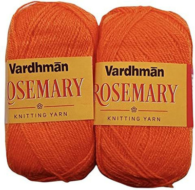 JEFFY Vardhman Rosemary Wool Hand Knitting/Art Craft Soft Yarn, 300 Gram Shade no-49
