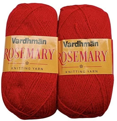 JEFFY Vardhman Rosemary Wool Hand Knitting/Art Craft Soft Yarn, 200 Gram Shade no-15