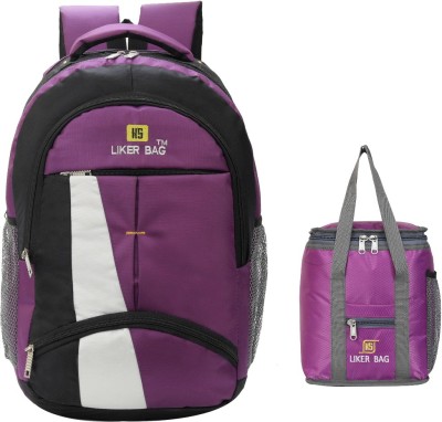 LIKER BAG Large 45 Liters Laptop Backpack Laptop Backpack Unisex College & School Bags 45 L Laptop Backpack(Purple)