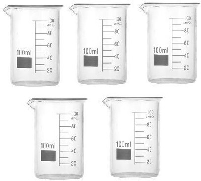 Apex Labs 100 ml Low Form Beaker(Pack of 5)