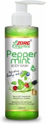 Zorg Organics Peppermint Body Wash for Refreshing & Youthful Skin(200 ml)