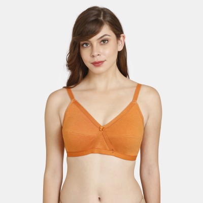 Rosaline By Zivame Women Full Coverage Non Padded Bra(Orange)