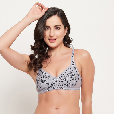 Clovia Women T-Shirt Non Padded Bra(Grey)