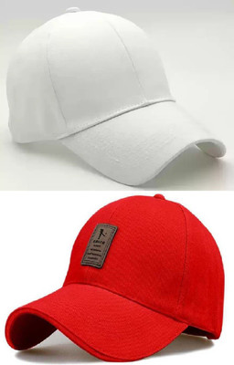 YES TAG Self Design Sports/Regular Cap Cap(Pack of 2)