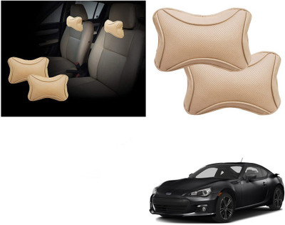 Shop Buy Beige Leatherite, Cotton Car Pillow Cushion for Subaru(Rectangular, Pack of 2)
