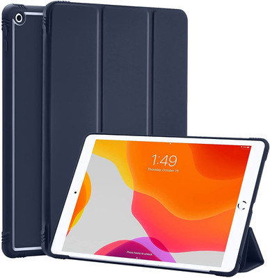 MOCA Flip Cover for Apple iPad 9th Gen 10.2 inch(Blue, Multicolor, Rugged Armor)