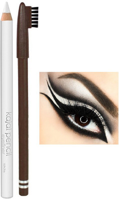 MYEONG 3D ( eye + lip )use white pencil eyeliner with perfect long & lasting brown pencil eyebrow(2 Items in the set)