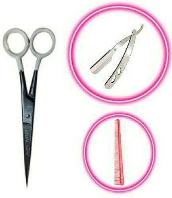 Classic International Combo kit(1 iron retti scissor 1 classic shaving razor 1 comb)(3 Items in the set)