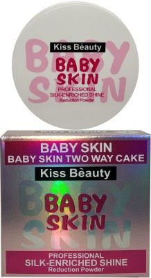 Kiss Beauty Baby Skin Tow Way Compact and Face Powder Compact(Ivory, 20 g)