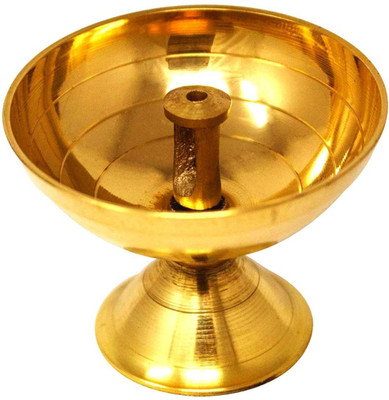 MITTRA Brass Table Diya Brass Table Diya(Height: 4.5 inch)