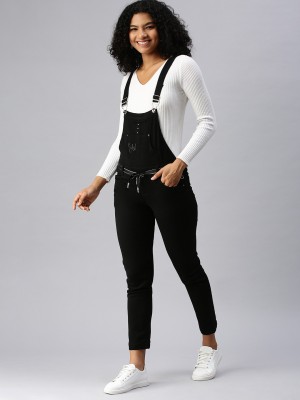 Showoff Women Black Dungaree