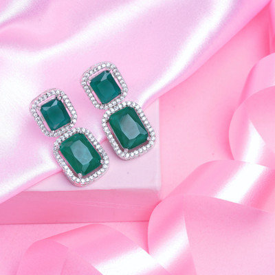 Estele Cubic Zirconia Alloy Drops & Danglers