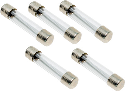 Ovicart Fast Blow 6.35x25mm Glass Fuse (Pack of 5) Electrical Fuse(2 A)