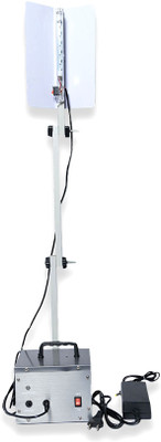 SOLAR UNIVERSE INDIA Solar Fruit Cart Light with 12W LED Tube Solar Panel Inbuilt Battery & Charger 7 hrs Flood Lamp Emergency Light(Silver)