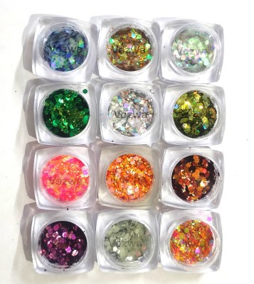 VOZWA Eye Shadow Holographic Chunky Glitter 18 g(Multicolor)