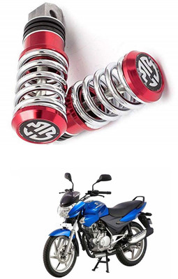 PRTEK Bike 1 Pair Aluminum Aolly Motorcycle Rear Set Footrest Footpeg 240 Foot Rest(Red)