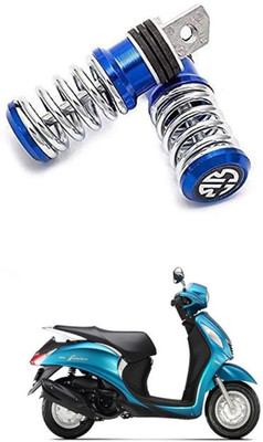 PRTEK Bike 1 Pair Aluminum Aolly Motorcycle Rear Set Footrest Footpeg 70 Foot Rest(Blue, Steel)