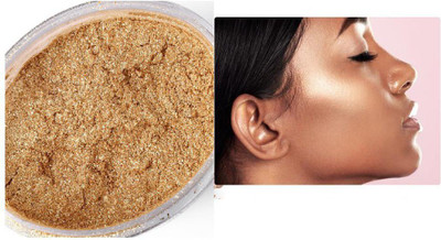 YAWI PROFESSIONAL MAKE UP LOOK BEST COLOR SHIMMERY HIGHLIGHTER Highlighter(GOLD)